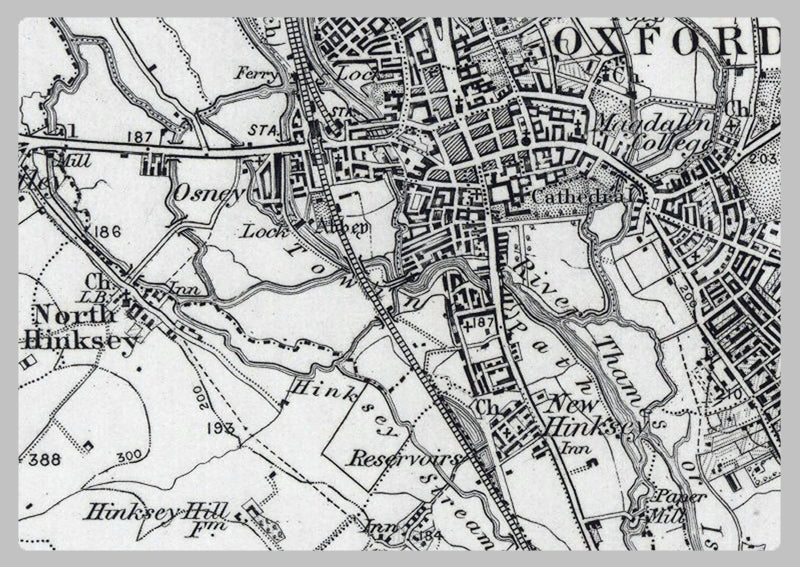 Oxford and Environs - Ordnance Survey of England and Wales 1870 Series