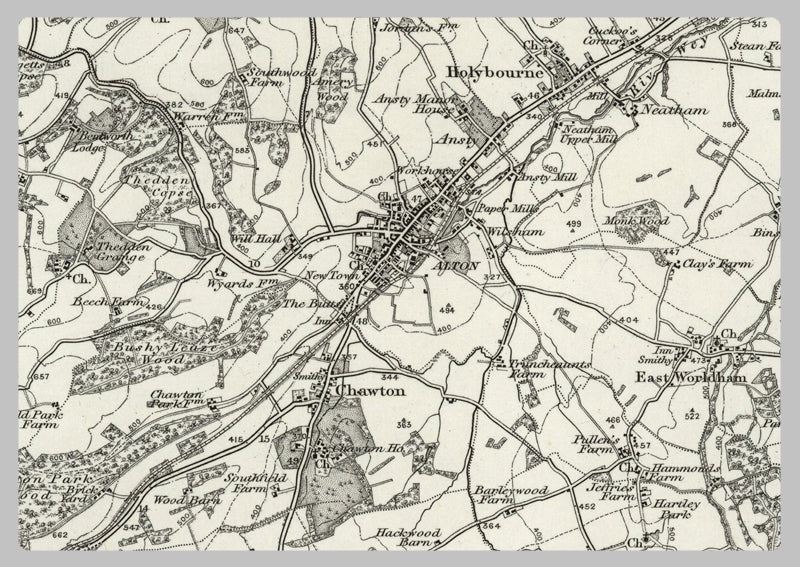 1890 Collection - Alresford (Basingstoke) Ordnance Survey Map