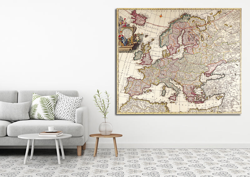 1695 - Map of Europe by Carel Allard