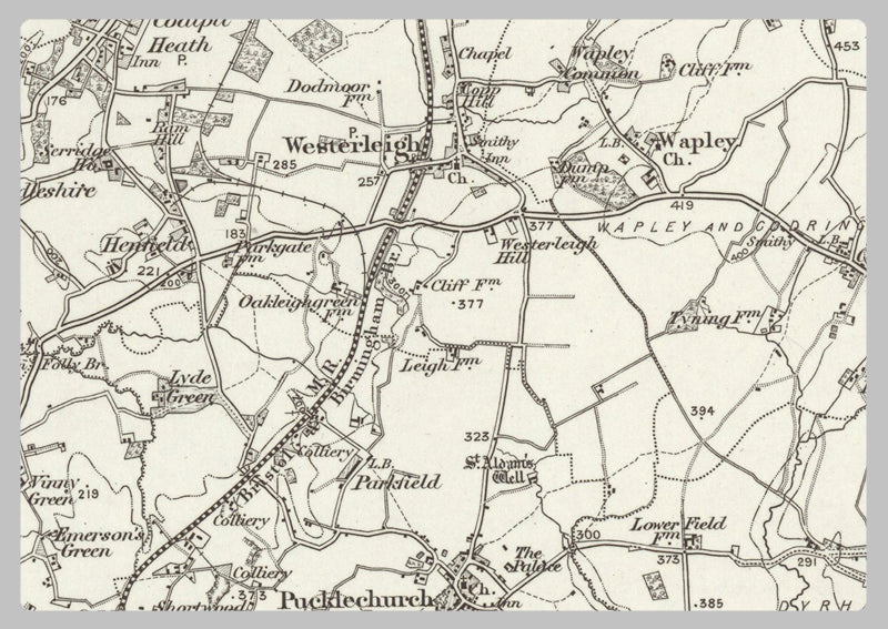 1890 Collection - Bath (Malmesbury) Ordnance Survey Map