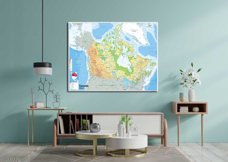 Canada Physical Map