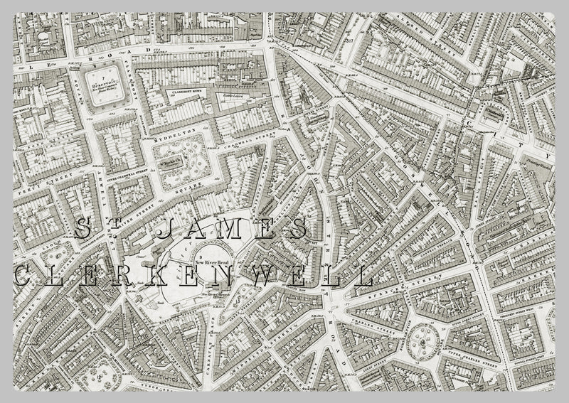 London 1872 Ordnance Survey Map - Sheet XXVI - Clerkenwell