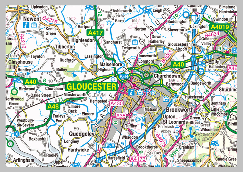 Gloucestershire County Map
