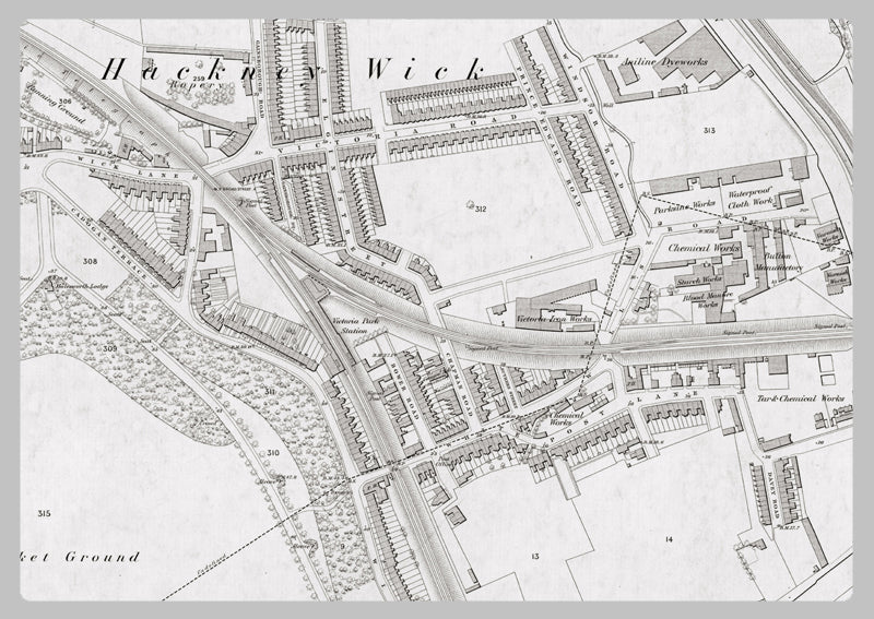 London 1872 Ordnance Survey Map - Sheet XIX - Hackney