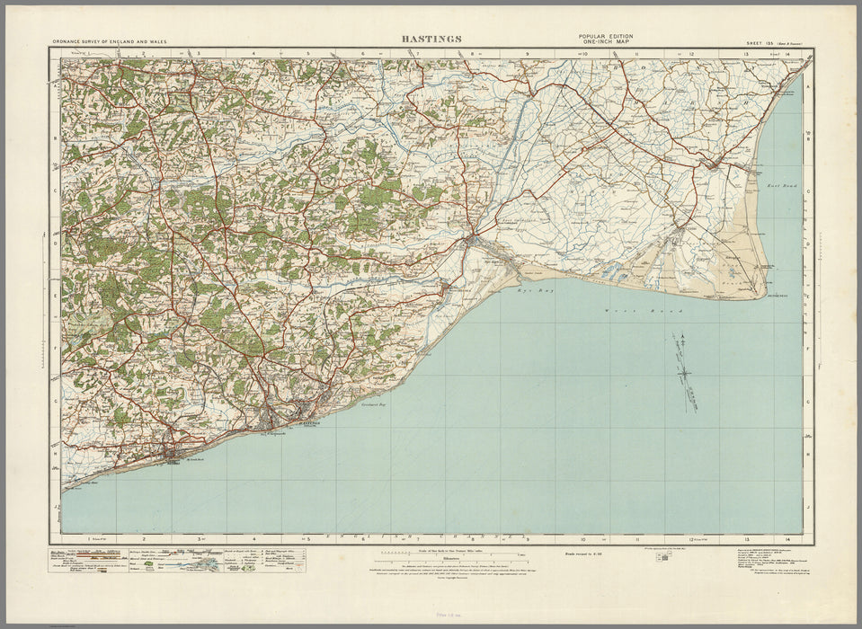 1920 Collection - Hastings Ordnance Survey Map