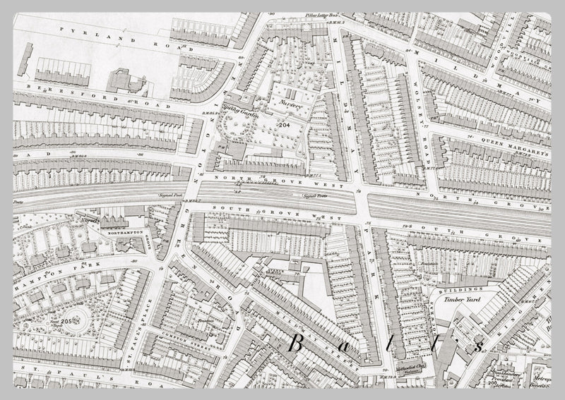 London 1872 Ordnance Survey Map - Sheet XVIII - Kingsland