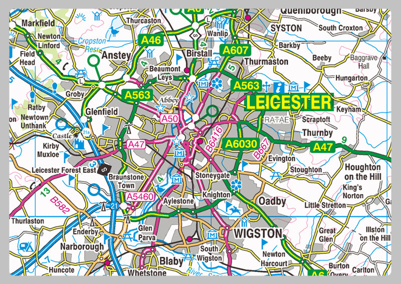 Leicestershire County Map