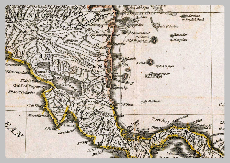 1774 - Map of the West Indies by Samuel Dunn