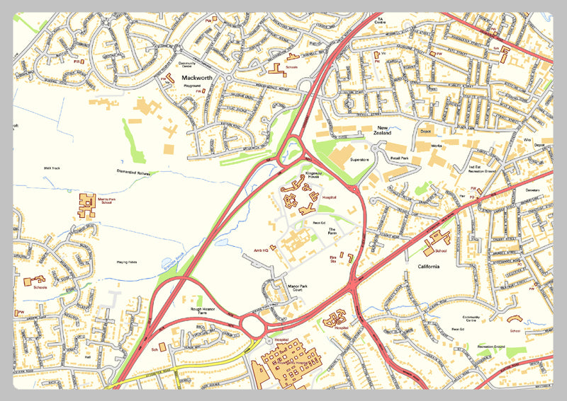 Derby Street Map