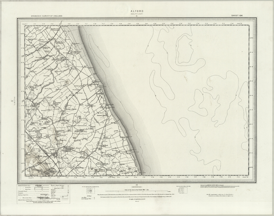 1890 Collection - Alford (Saltfleet) Ordnance Survey Map