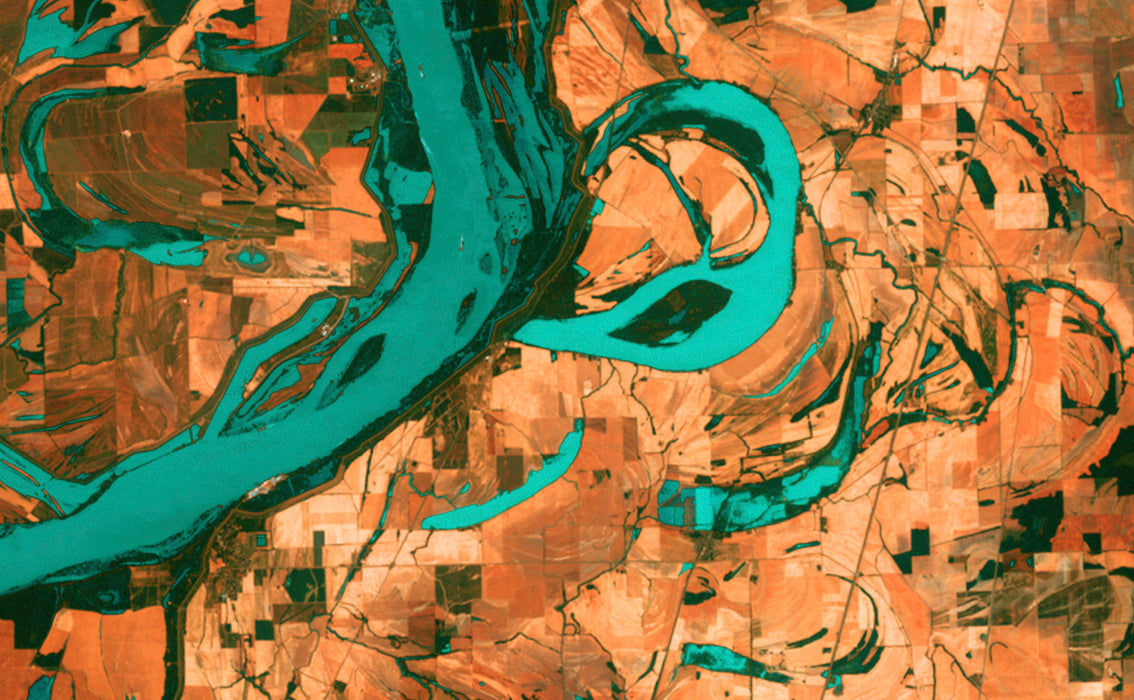 Meandering Mississippi - Earth as Art