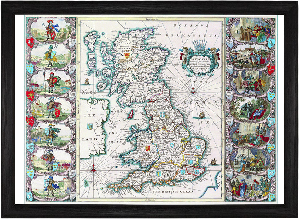 1646 - British Isles Map by Willem Blaeu