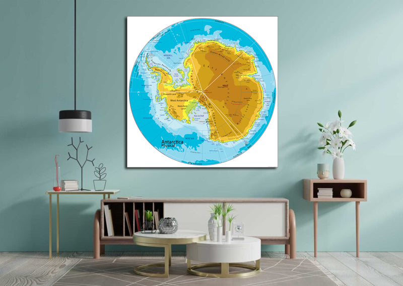 Antarctica Physical Map