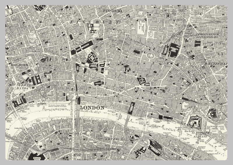 1920 Map of Central London - Ordnance Survey 1:10,560 Scale