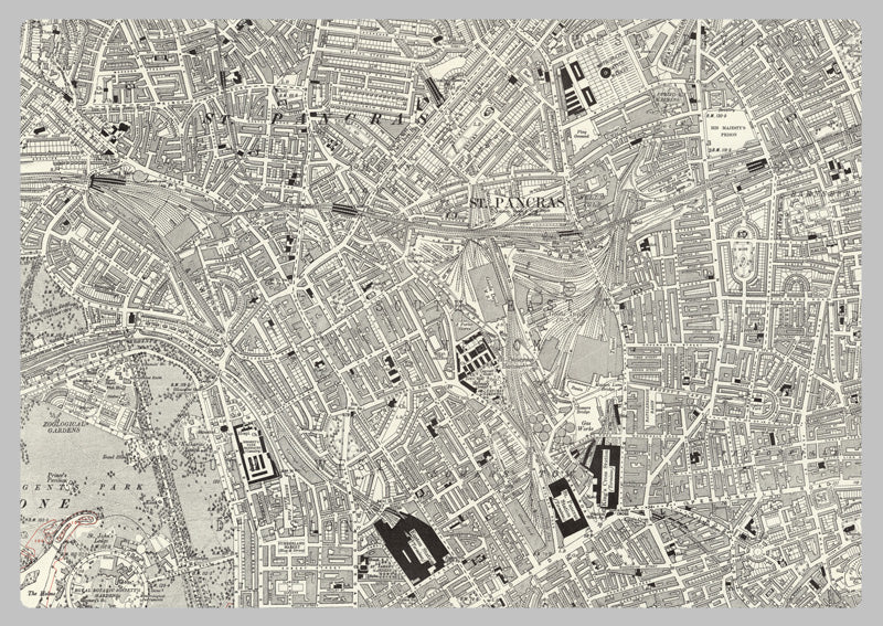 1920 Map of Central London - Ordnance Survey 1:10,560 Scale