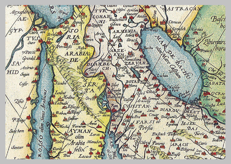 1567 - Map of Asia by Abraham Ortelius