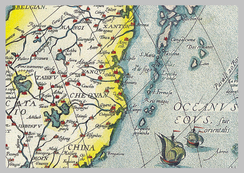 Antique 1567 Map of Asia by Abraham Ortelius