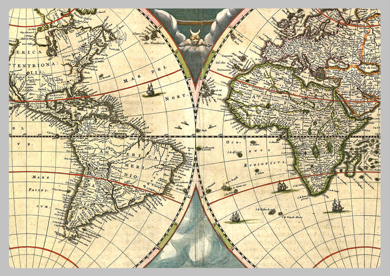 1662 - Map of the World by Joan Blaeu
