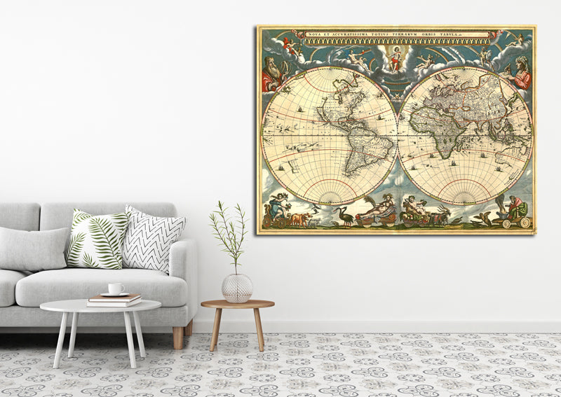 1662 - Map of the World by Joan Blaeu