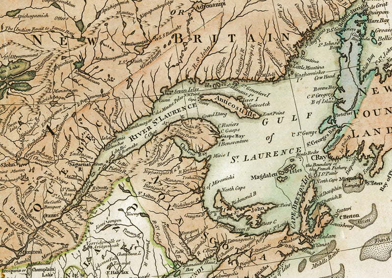 Antique 1783 Map of the United States