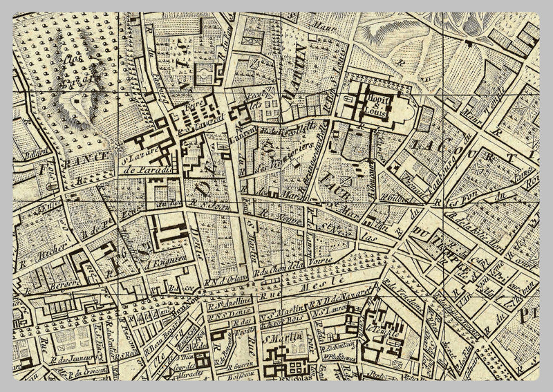 1802 - Nouveau Plan de la Ville de Paris by Pichon