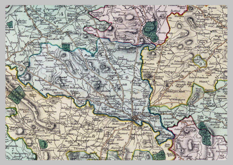 1804 - Map of Hereford by Charles Smith