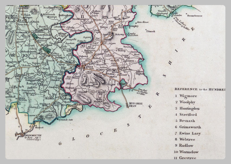 1804 - Map of Hereford by Charles Smith