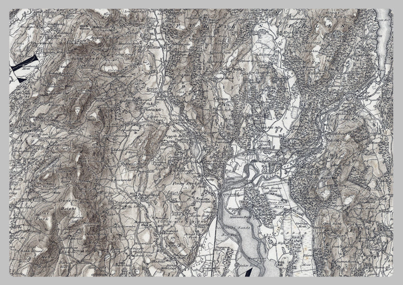 1890 Ulverston (Cumbria) Ordnance Survey Map