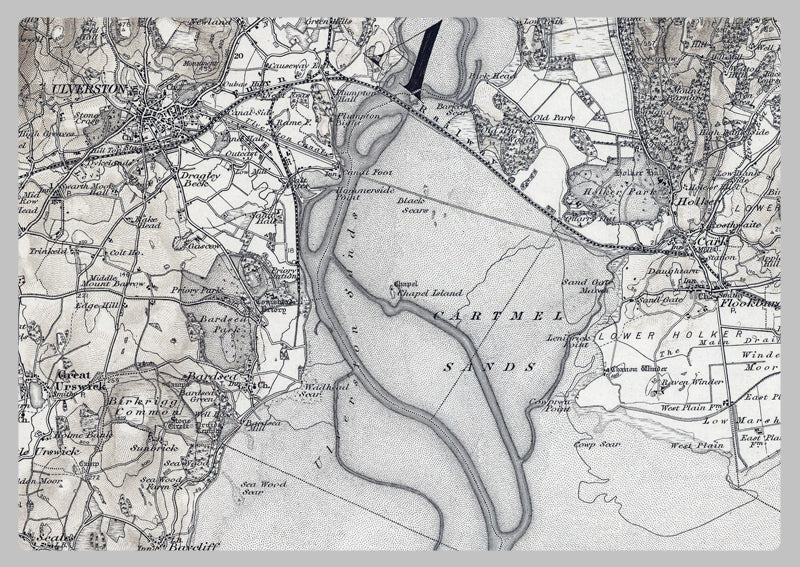 Ulverstone Postcode 1890 Ulverston (Cumbria) Ordnance Survey Map– I Love Maps