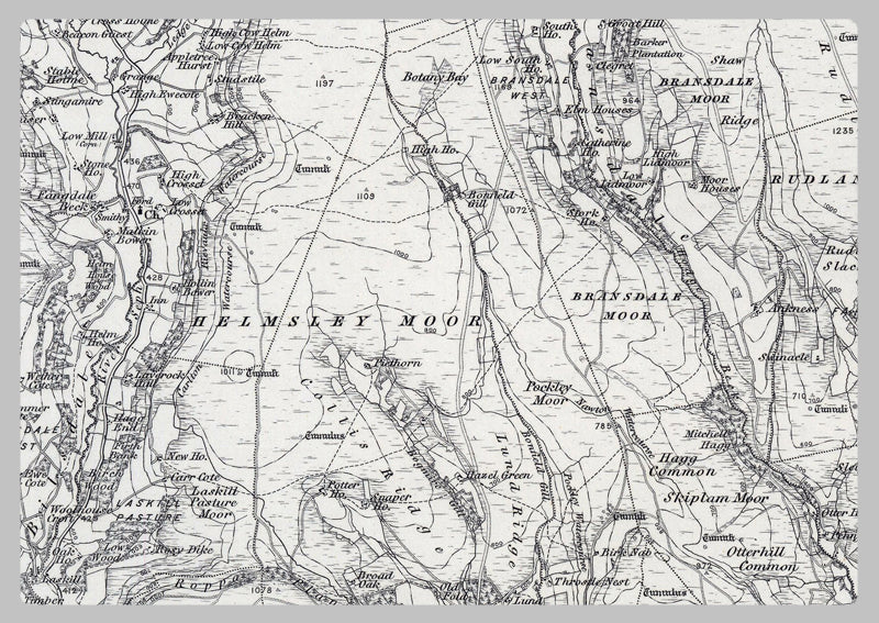 1850 Egton and the North Yorkshire Moors Ordnance Survey Map