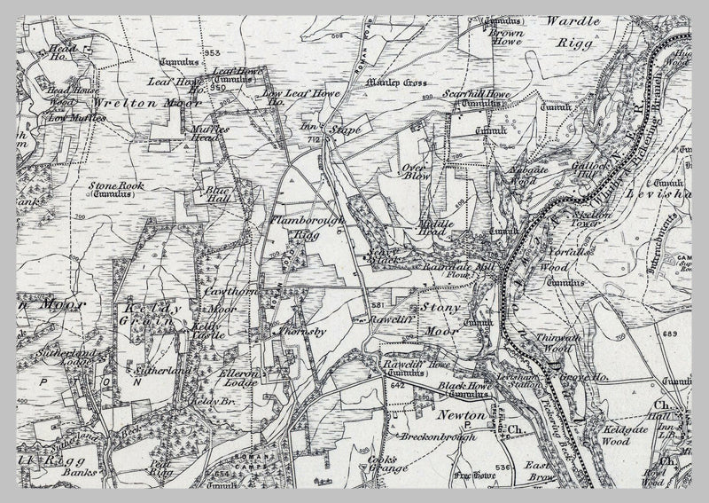 1850 Egton and the North Yorkshire Moors Ordnance Survey Map