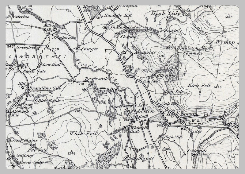 1850 Keswick Ordnance Survey Map