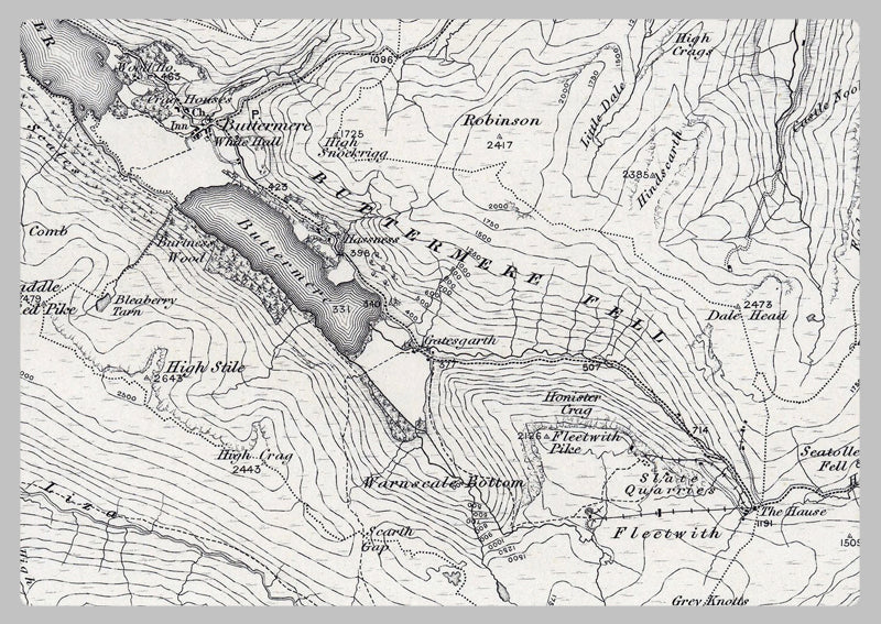 1850 Keswick Ordnance Survey Map