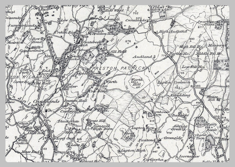 1850 Kirkby Lonsdale Ordnance Survey Map