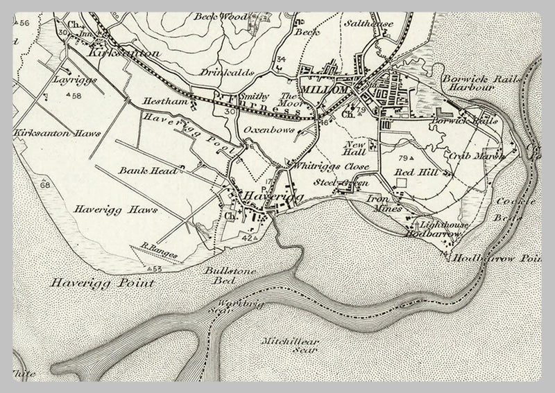 Barrow-In-Furness and Environs - Ordnance Survey of England and Wales 1870 Series