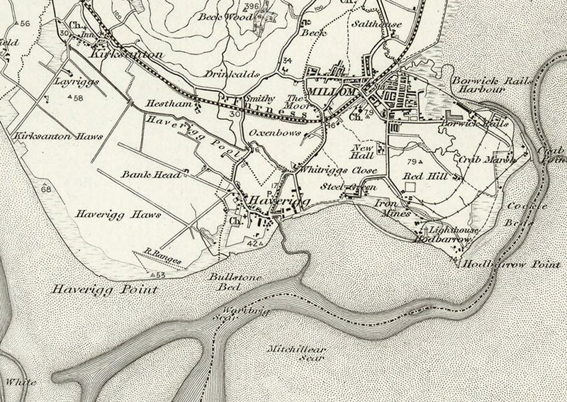 Furness Postcode Map Barrow-In-Furness and Environs - Ordnance Survey of England and Wales ...