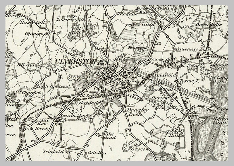 Barrow-In-Furness and Environs - Ordnance Survey of England and Wales 1870 Series