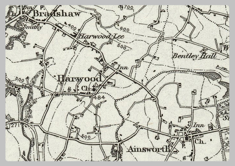 Bolton and Environs - Ordnance Survey of England and Wales 1870 Series