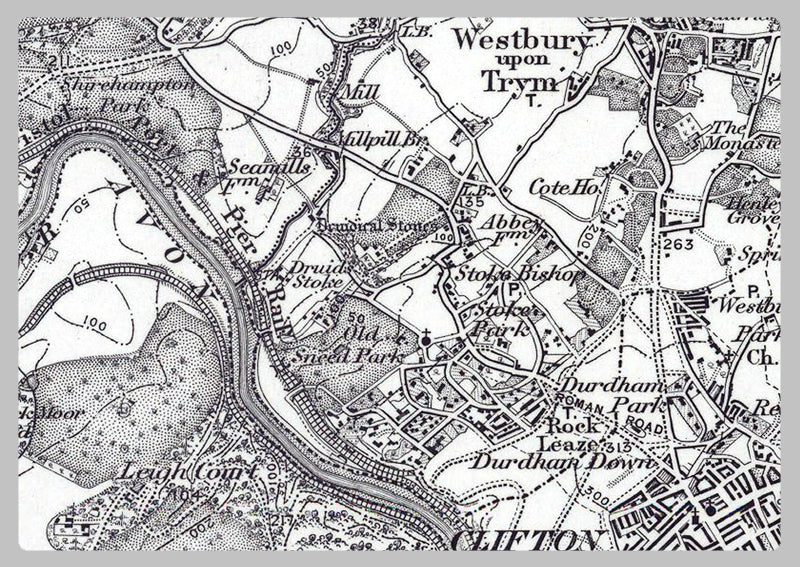 Bristol and Environs - Ordnance Survey of England and Wales 1870 Series