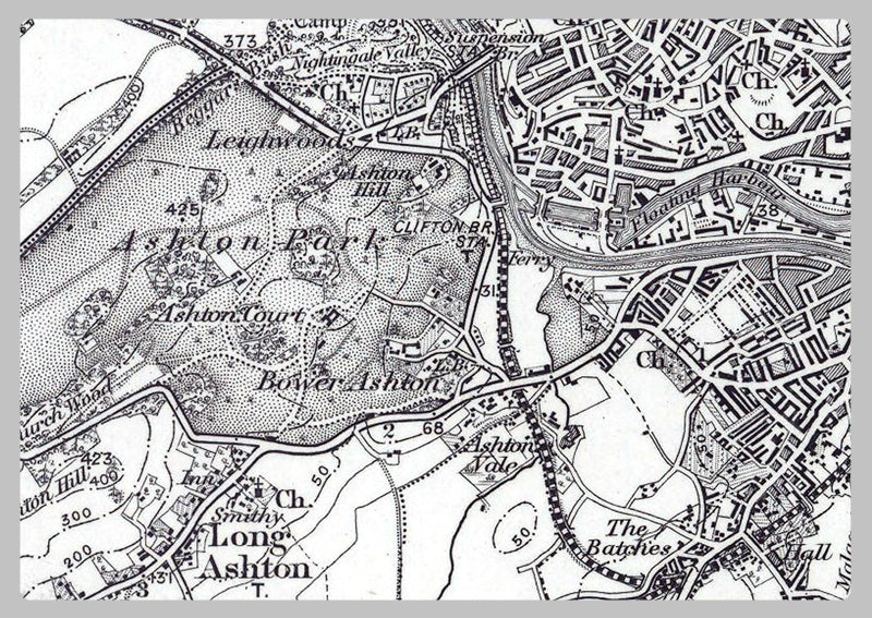 Bristol and Environs - Ordnance Survey of England and Wales 1870 Series