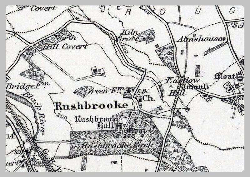 Bury St Edmunds and Environs Ordnance Survey Map 1870