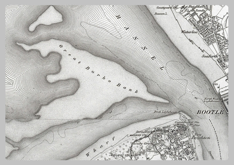 Liverpool and Environs - Ordnance Survey of England and Wales 1870 Series