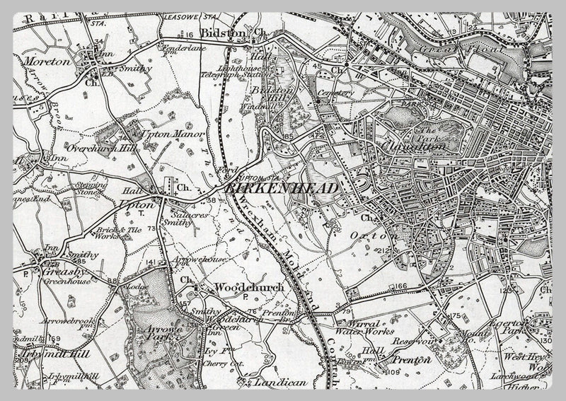Liverpool and Environs - Ordnance Survey of England and Wales 1870 Series