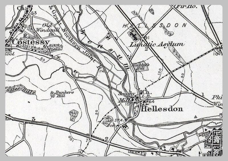 Norwich and Environs - Ordnance Survey of England and Wales 1870 Series