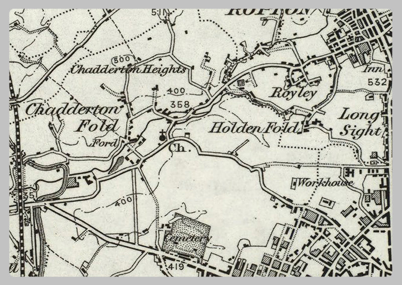 Oldham and Environs - Ordnance Survey of England and Wales 1870 Series