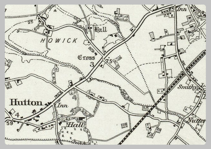 Preston and Environs - Ordnance Survey of England and Wales 1870 Series