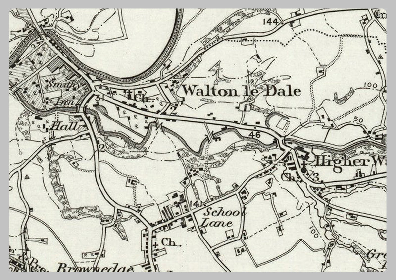 Preston and Environs - Ordnance Survey of England and Wales 1870 Series