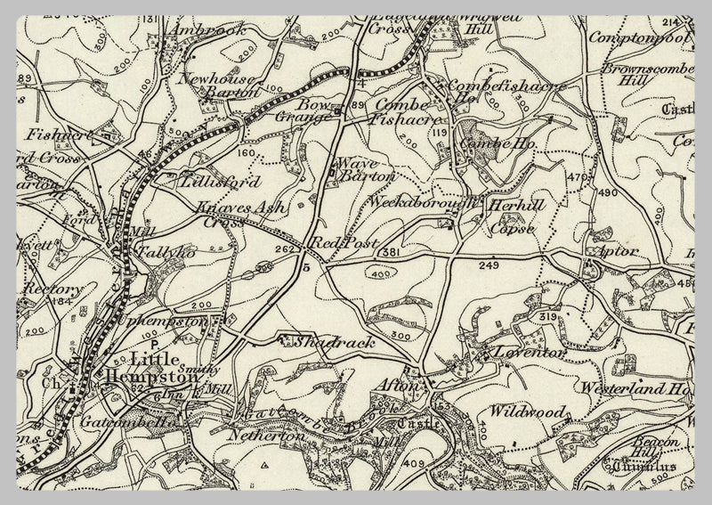 Torbay and Environs - Ordnance Survey of England and Wales 1870 Series