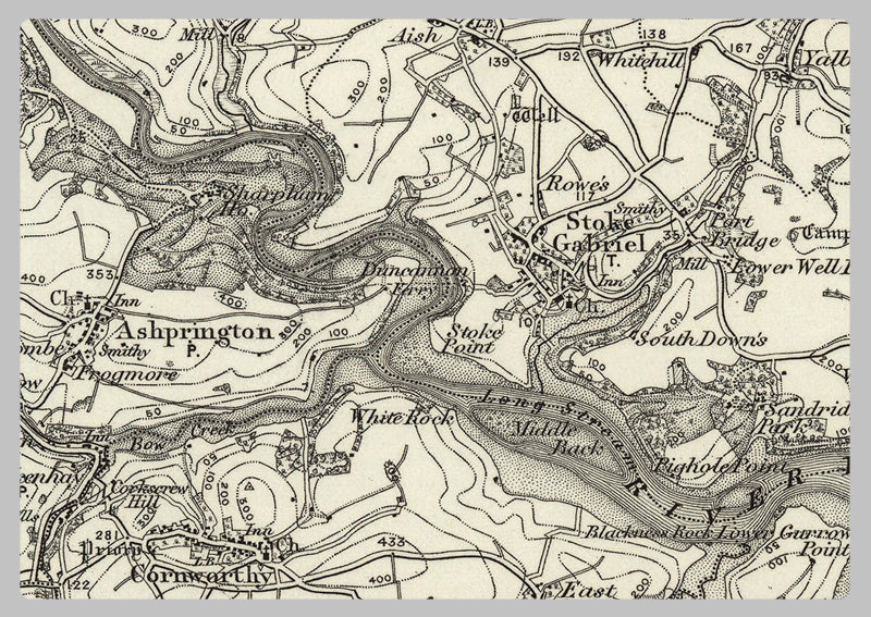 Torbay and Environs - Ordnance Survey of England and Wales 1870 Series