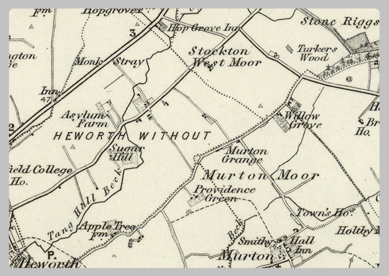 York and Environs and Environs Ordnance Survey Map 1870